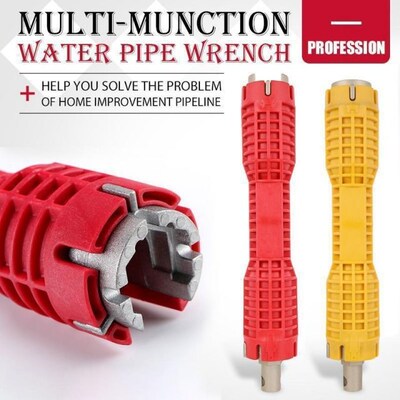 Quality 8 In 1 Flume Wrench Anti-Slip Kitchen Sink Repair Wr