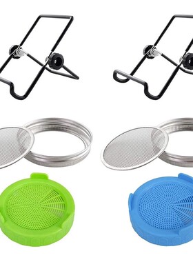 Stainless Steel Sprouting Jar Lid With Sprouting Stands And