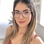 Anti Metal Vintage Frame Square Glasses Fashion blue Women