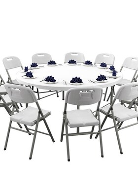 Folding Round Table Home Simple Big Round Table 10 People Fo