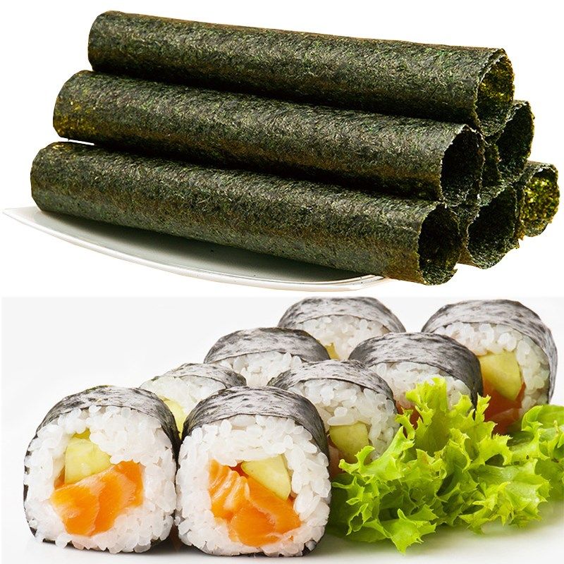 50-100pcs nori sushi seaweed dried laver seaweed nori for su
