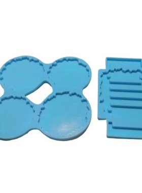 Coaster+Stand Set Epoxy Resin Mold Cup Mat+Holder Silicone M