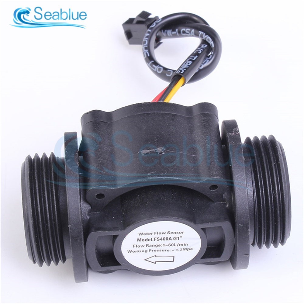 DC 5V-24V 1-60L/Min DN25 Water Level Flow Sensor Switch Liqu