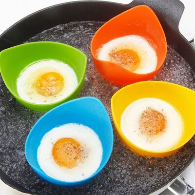 Egg Poacher Silicone Egg Poaching Cup Non-stick Pancake Cook