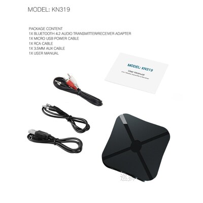 Bluetooth 5.0 4.2 Receiver and Transmitter Audio Music Stere