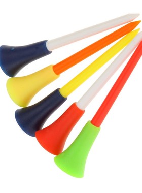 GOG 30 Pcs/Pack Plastic Golf Tees Multi Color 8.3CM Durable