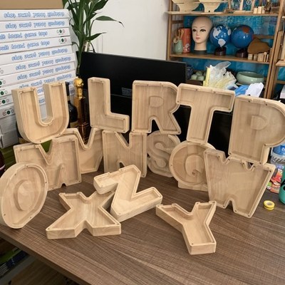 Creative English Alphabet Saving Box A to N English Letter W