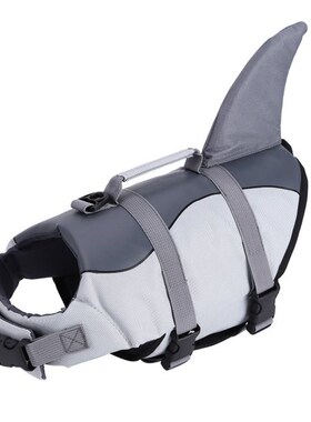 Dog Life Jacket Adjustable Dog Clothes Lifesaver Shark Vests