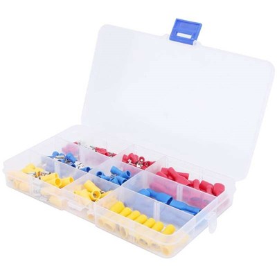 122pcs Electrical Wire Terminal Cold-Pressure Crimp Terminal