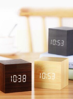 New Qualified Digital Wooden Led Alarm Clock Wood Retro Glow