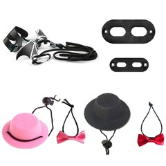 Lizard pull rope, hat, bow, soft leather, bear, dragon, harn