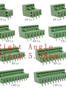 5Pairs 300V 10A 2EDG 5.08mm PCB Screw Terminal Block Connect