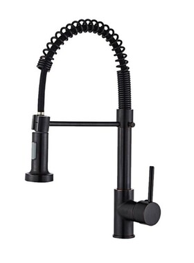 Pull Out Bathroom Faucet Spring Style Lavatory Faucet  Cente