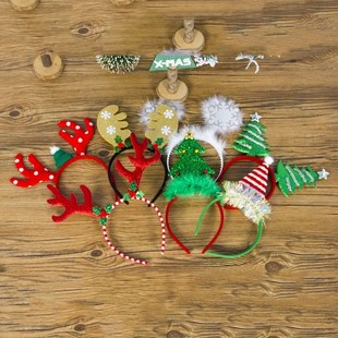 New 1Pc Merry Christmas Headband Hairband Antlers Snowflake