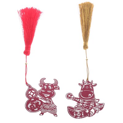 2021 New Year Chinese Zodiac Ox Cattle Metal Bookmark Chines
