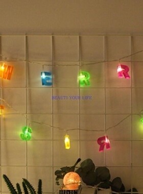 1set Merry Christmas Letters Decorations LED String Lights