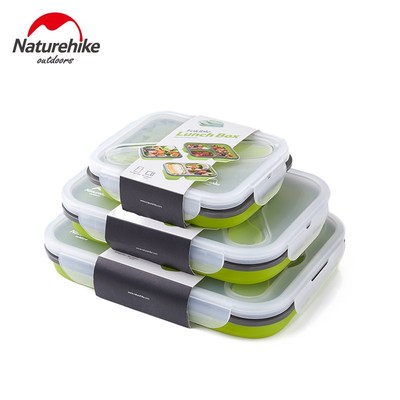 NatureHike Portable Foldable Lunch Box Travel Food Meal Boxe