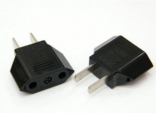 Travel Power Plug Adapter EU  to US USA Adaptor Converter AC