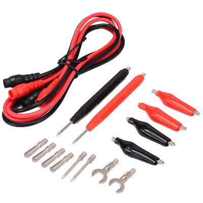16pcs Digital Multimeter Banana Plug Probe Test Lead Cable C