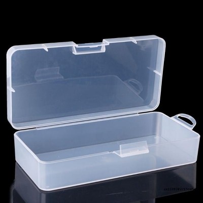 Rectangular Plastic Clear Storage Box Jewelry Parts Containe