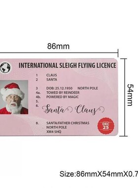 4 Types Santa Claus Flight License 2021 Christmas Eve Drivin