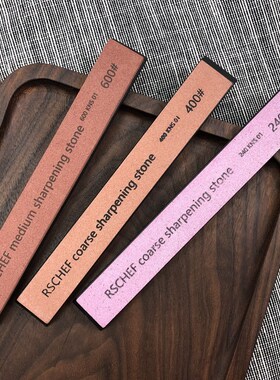 White corundum Whetstone 3pcs 240 400 600# Professional  kni