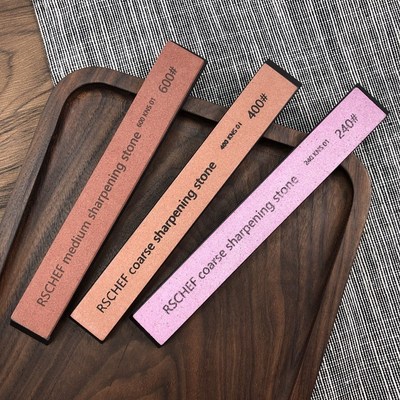 White corundum Whetstone 3pcs 240 400 600# Professional  kni