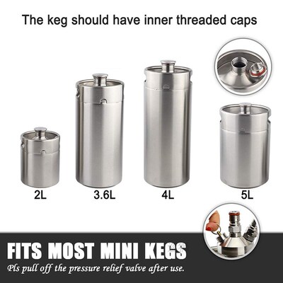 mini keg spear Mini Growler Tap Dispenser,304 Food Grade Gro