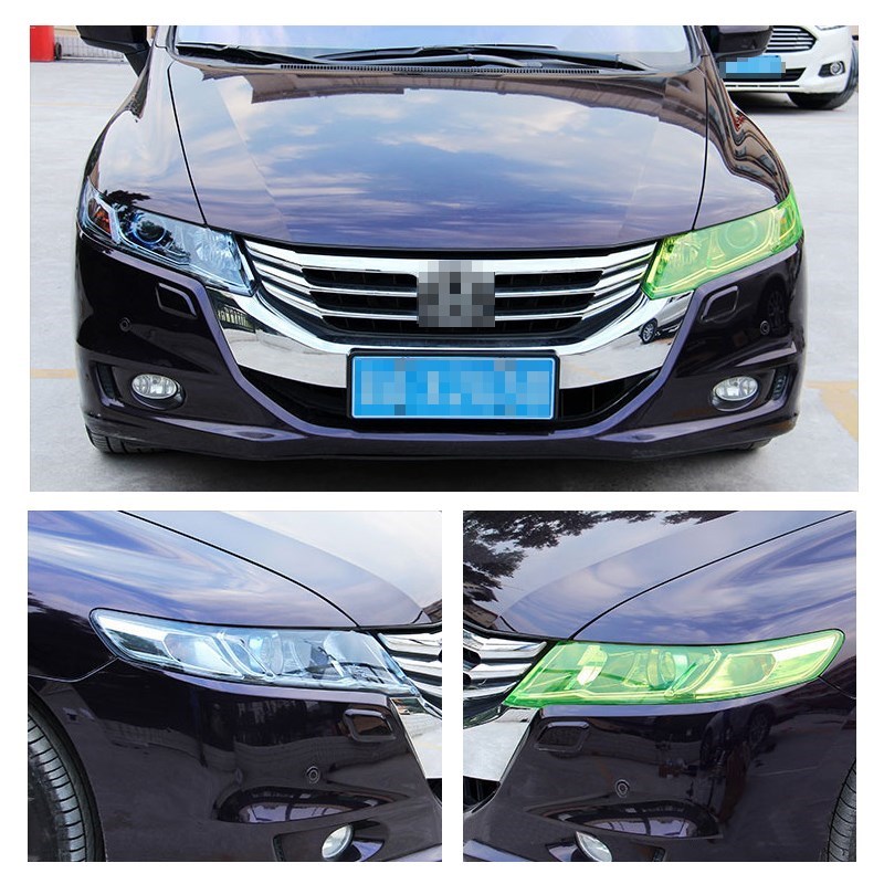 2pcs 30cmx60cm Car Tint Fashion Headlight Taillight Fog Ligh