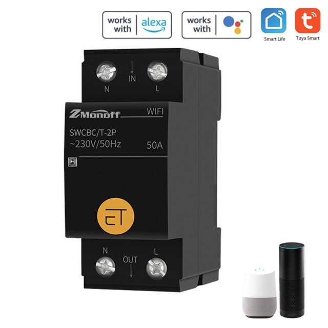 Tuya WiFi Circuit Breaker Time Timer Relay Voice Remote Cont