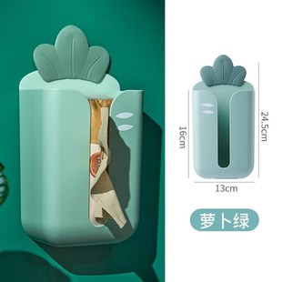 Creative cartoon punch free tissue box wall-mountable smoke