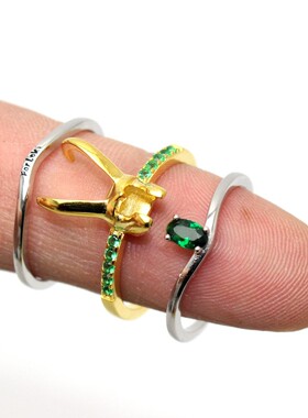 925 Sterling Silver Loki Helmet Ring Avenger Charm Superhero