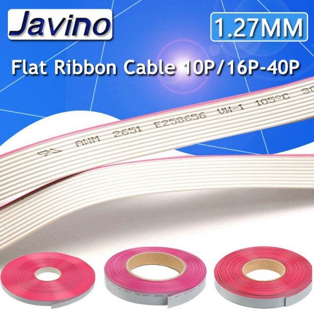 2Meter 10P/12P/14P/16P/20P/40P 1.27mm PITCH Grey Flat Ribbon