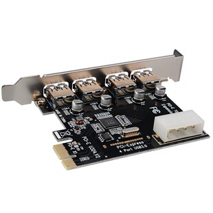 1Set Desktop Computer USB Express Expansion Riser Card 4 Por