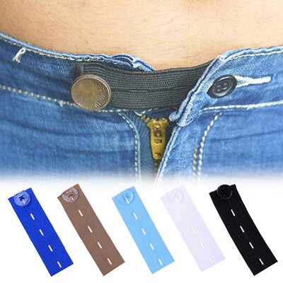 Elastic Waist Extenders Strong Adjustable Pants Button Exten