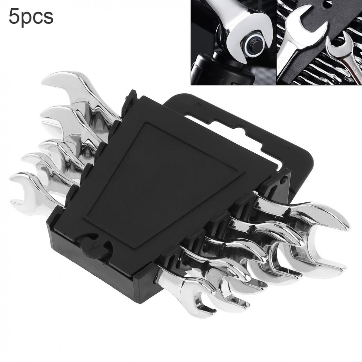 reversible combination ratchet wrench 5pcs/lot adjustable  8