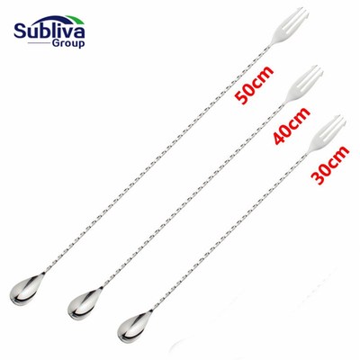 30/ 40/ 50cm Cocktail Pick Swizzle Sticks Stirrer Bar Spoon