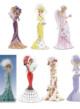 5D DIY Special-shape Diamond Painting Lady Partial Drill Mos