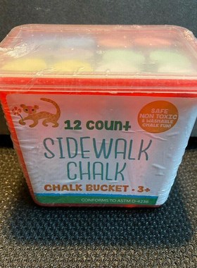 box Coloured Chalk Jumbo Sidewalk Chalk Sticks Playgro