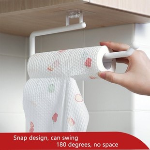 Tissue Hanger Plastic Paper Roll Holder Wall Mounted Towel S
