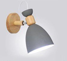 Macarons Wood wall lamp Modern Simple Nordic Bedroom Bedside