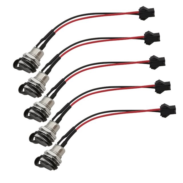 5Pcs DC-099 5.5x2.1mm DC Power Female Socket Panel Mount Ada