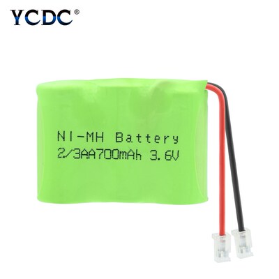 3.6V 700mAh 2/3AA Rechargeable Ni-MH Battery Pack Group Univ