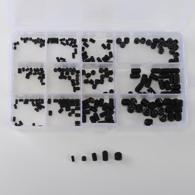 240PCS Box-packed Black Hex Socket Flat Head Hexagon Screw C