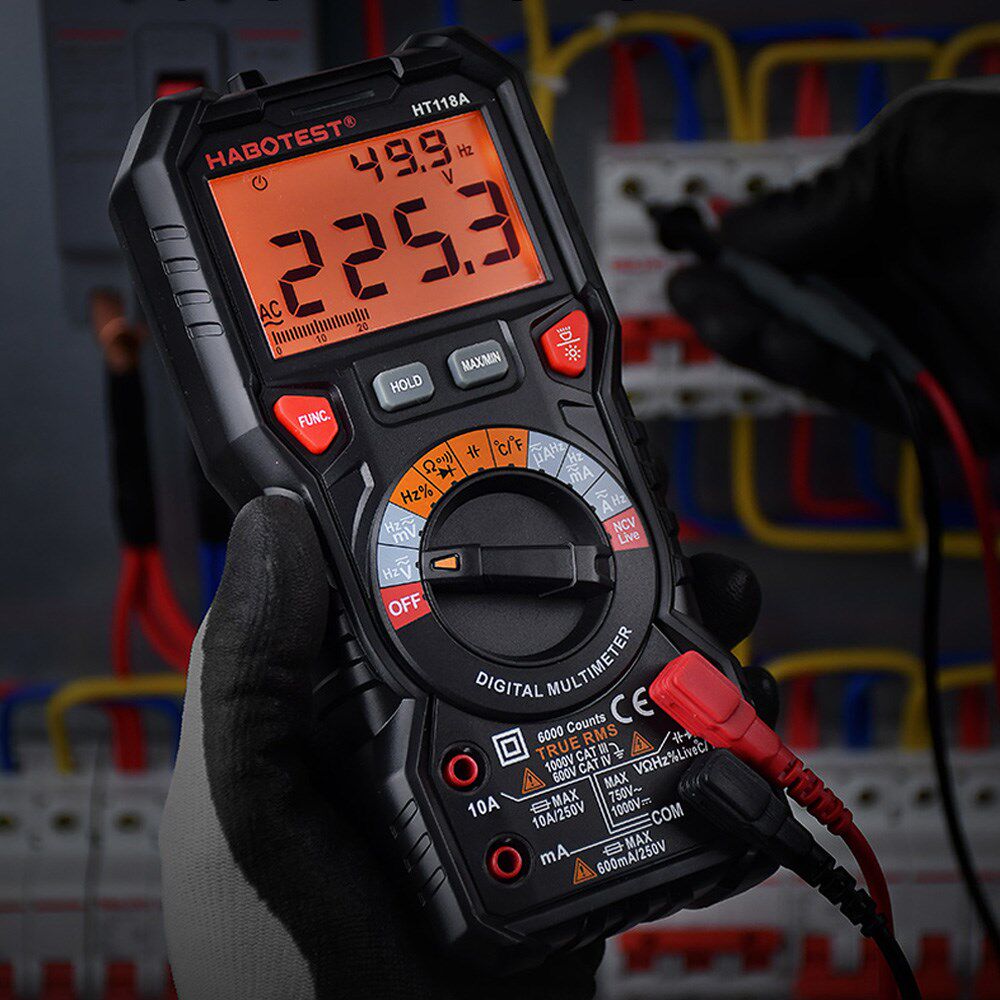 ht118 digital multimeter tester high precise 6000 counts 100