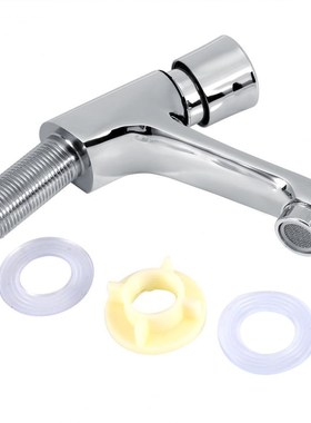 1 Pcs Tap Public Ktchen Bathroom Chrome Plated Self Closing