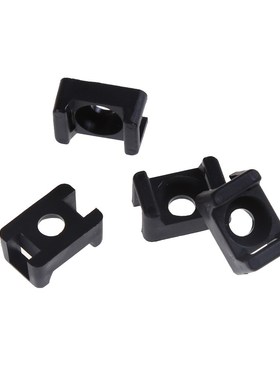 100Pcs 4.6mm Cable Tie Saddle  Mount Base Wire Holder SB Cha