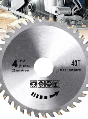 4 inch 105mm 40 Teeth Wood Carving Disc Circular Saw Blade D