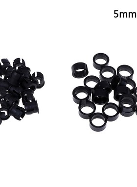 20Set 3mm/5mm Black Plastic LED Clip Holder Case Cup Bezels