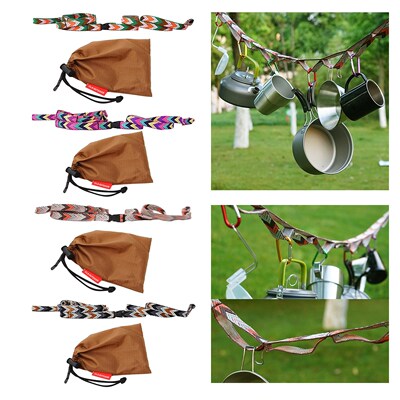 1Pcs Multifunctional Camping ing Rope Colorful Tent Cup